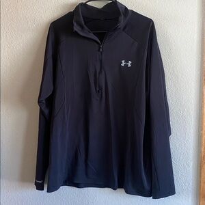 Under Armour Midnight Black Quarter-Zip Top